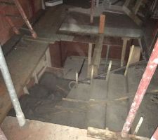 Coulage escalier R 1