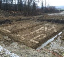 Terrassement pour les fondations