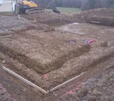 Excavation terrain_Garage   Niveau bas de la maison