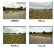 Photo 1 vue du terrain par la ruelle
photo 2 vue depuis le terrain vers le lotissement
photo 3 vue depuis le terrain vers le lotissement (non construit sur cette partie)
photo 4 vue du terrain depuis la ruelle