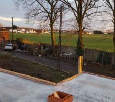 Vue depuis la chambre de la plus petite de nos fille