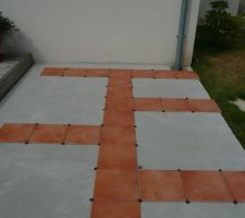 Carrelage de la terrasse