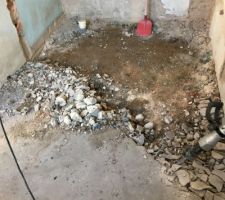 Démolition dalle béton du rdc