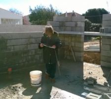Int&eacute;rieur de l'extension. Merci tata pour les mesures !