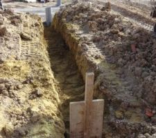 Raccordement eau us&eacute;e avec limite pour le regard