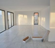 Salon Carrelage Gris