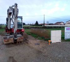 Arrivée de la pelle