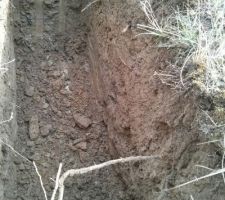 Vu de la composition du sol : ~1m de terre et argile puis de la roche