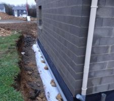Drainage fait nous-mêmes.