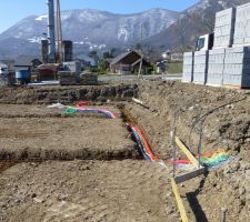 Ferraillage et fourreaux en place