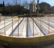 Fermeture du vide sanitaire et pr&eacute;paratifs pour la dalle