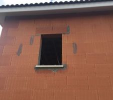 Seuil de fenetre posé