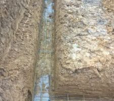 Pose des armatures sur plot