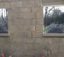 Rebords de fenêtre terminés