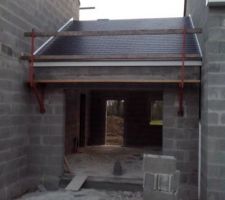 Pan nord du garage couvert