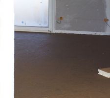 Vue de la chape dans la salle