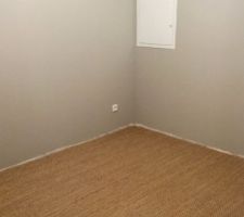 Chambre du bas, après pose du jonc de mer.