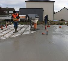 12 janvier 2016 : coulage de la dalle