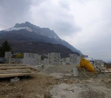 élévation des murs du RDC