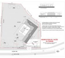 Plan de masse de notre future maison pour l'obtention du permis de construire