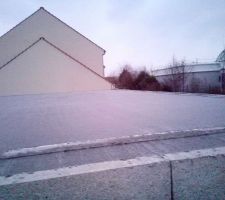 Dalle de l'étage coulée.