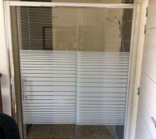 Notre douche italienne 1m45 sur 90 cm