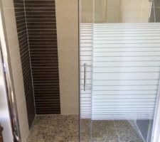 Notre douche italienne 1m45 sur 90 cm