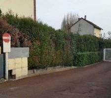 All&eacute;e de la maison, nous seront mitoyen que d'un cot&eacute;