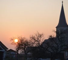 Levé du soleil sur l'Est de la France