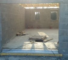 Rebord entrée garage fini