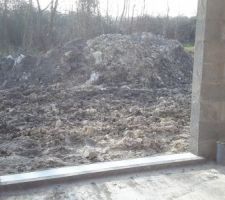 Rebord baie vitrée salle à manger fini