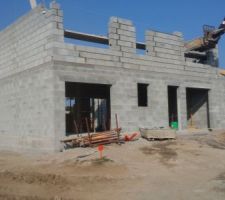 Avancement &eacute;l&eacute;vations murs