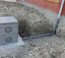 Raccordement goutti&egrave;res vers r&eacute;cup&eacute;rateur