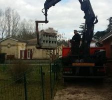 Abri de jardin - Livraison des matériaux