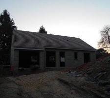 Enfin la maison est hors d'eau hors d'air. Reste l'intérieur a construire.