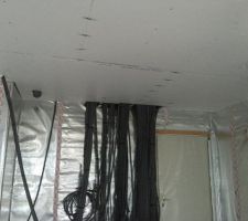 Et voila le placo du plafond terminé