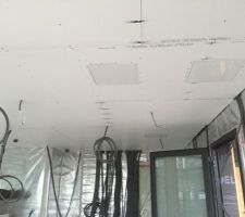 Et voila le placo du plafond terminé
