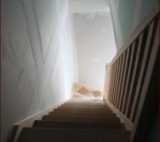 Descente d'escalier