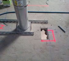 Conduit de cheminee qui n'est pas au bon endroit...