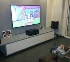 Changement de couleur du salon.