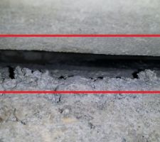 Photo des appuies de fenêtres vu sous les fenêtres à l?intérieur  , professionnel ?, à vous de voir !?