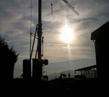 Arriv&eacute;e de la grue