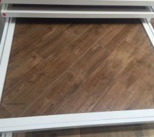 26.03.2016 : Choix des carrelages 
Carrelage imitation parquet de la salle-de-bain