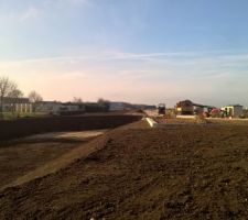Finalisation des am&eacute;nagements terrain avant r&eacute;ception de la maison