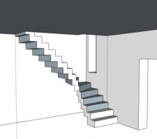 Modelisation 3d de notre futur escalier