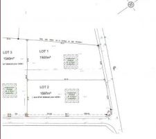 Plan du terrain, il s'agit du lot 2