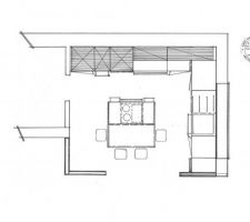 Plan de masse de cuisine MBC