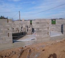 Suite &eacute;l&eacute;vation des murs