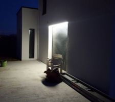 Terrasse bandeau LED