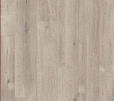 PARQUET STRATIFIE CHENE RABOTE GRIS MONOLAME QUICK STEP POUR L ENSEMBLE DES CHAMBRES ET LE BUREAU